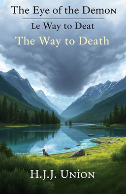 A book cover illustration featuring the title "The Eye of the Demon" at the top, with the subtitle "The Way to Death" just below it