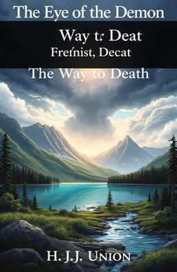A book cover illustration featuring the title "The Eye of the Demon" at the top, with the subtitle "The Way to Death" just below it