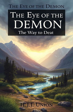 A book cover illustration featuring the title "The Eye of the Demon" at the top, with the subtitle "The Way to Death" just below it