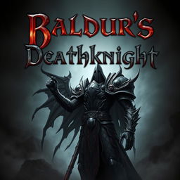 A striking image featuring a powerful Deathknight character inspired by the Baldur's Gate series