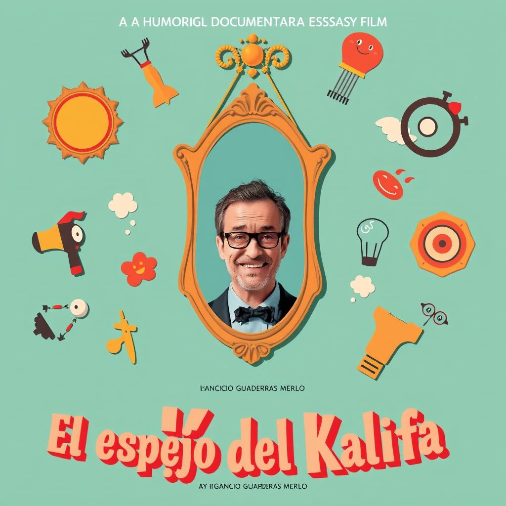 A movie poster for 'El espejo del Kalifa', directed by Ignacio Guarderas Merlo