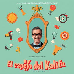 A movie poster for 'El espejo del Kalifa', directed by Ignacio Guarderas Merlo
