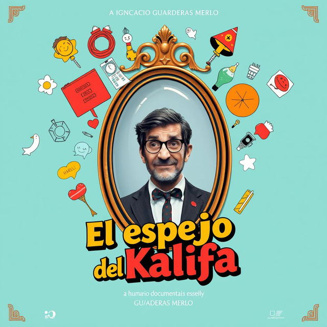 A movie poster for 'El espejo del Kalifa', directed by Ignacio Guarderas Merlo