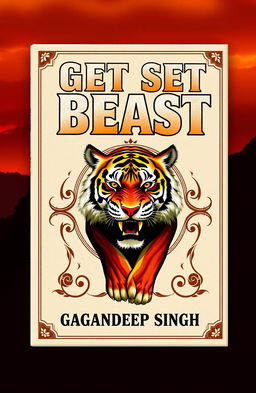 An impressive book cover design for 'Get Set Beast' by Gagandeep Singh