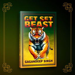 An eye-catching book cover design for 'Get Set Beast' by Gagandeep Singh