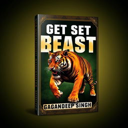 An eye-catching book cover design for 'Get Set Beast' by Gagandeep Singh