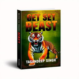 An eye-catching book cover design for 'Get Set Beast' by Gagandeep Singh