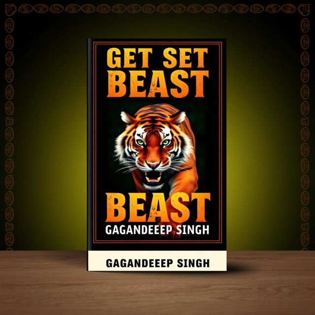 An eye-catching book cover design for 'Get Set Beast' by Gagandeep Singh