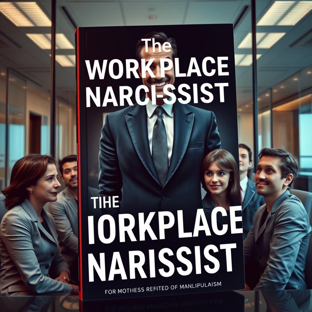 A captivating book cover for 'The Workplace Narcissist'