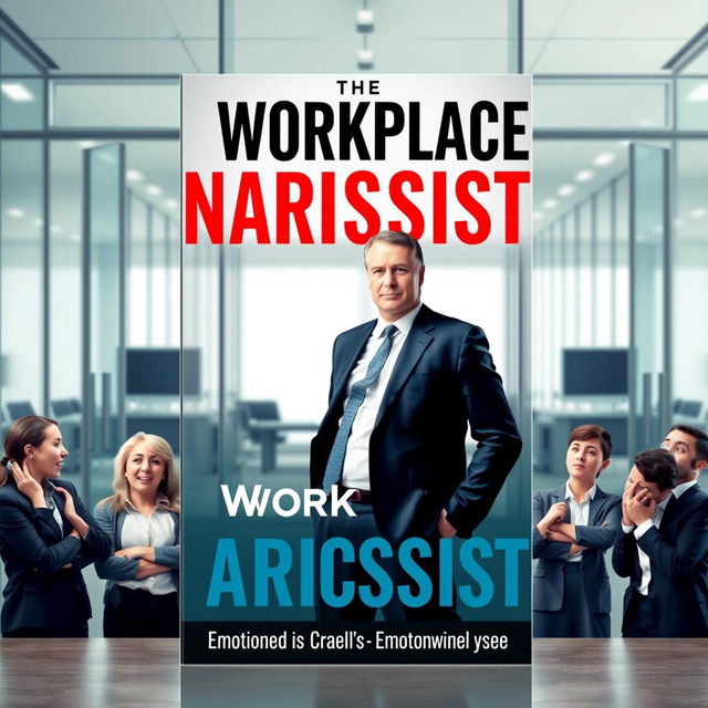 An engaging book cover for 'The Workplace Narcissist'