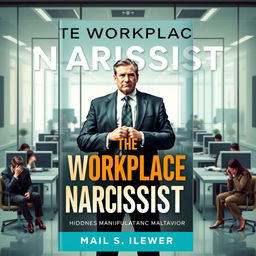 A thought-provoking book cover for 'The Workplace Narcissist'