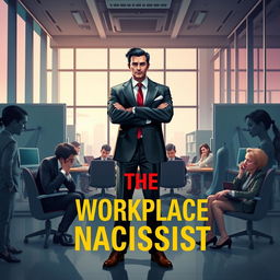 An intriguing book cover for 'The Workplace Narcissist'