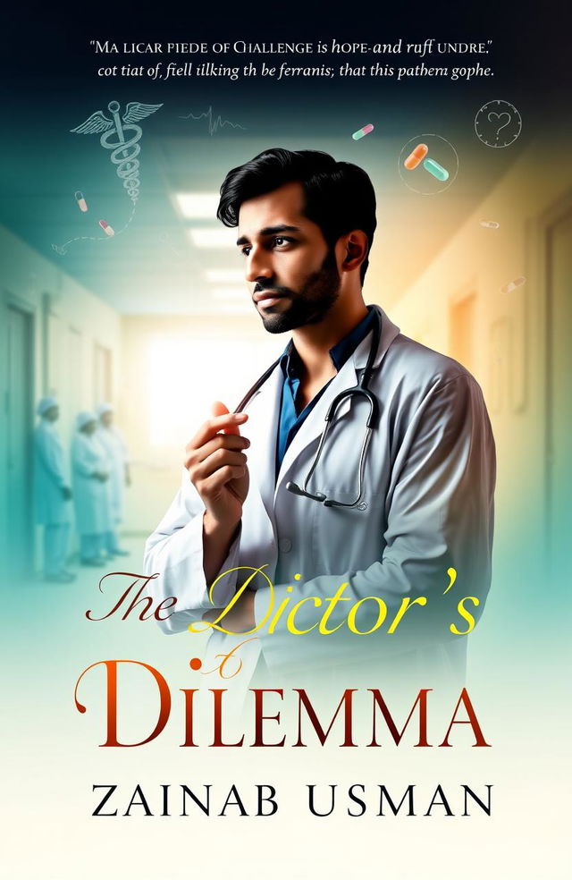 A beautifully designed book cover for 'The Doctor's Dilemma' by Zainab Usman