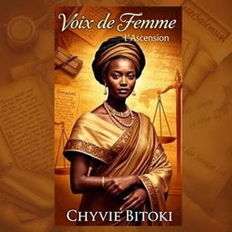 A captivating cover for a historical novel titled "Voix de Femmes: L'Ascension" by Chyvie Bitoki