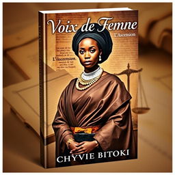 A captivating cover for a historical novel titled "Voix de Femmes: L'Ascension" by Chyvie Bitoki