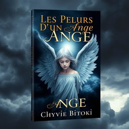 A book cover for a dramatic novel titled 'Les Pleurs D'un Ange' by Chyvie Bitoki