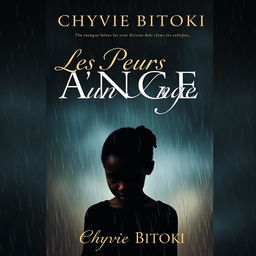 A book cover for a dramatic novel titled 'Les Pleurs D'un Ange' by Chyvie BITOKI