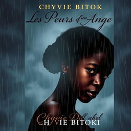 A book cover for a dramatic novel titled 'Les Pleurs D'un Ange' by Chyvie BITOKI
