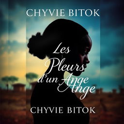A book cover for a dramatic novel titled 'Les Pleurs D'un Ange' by Chyvie Bitoki