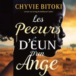 A book cover for a dramatic novel titled 'Les Pleurs D'un Ange' by Chyvie Bitoki