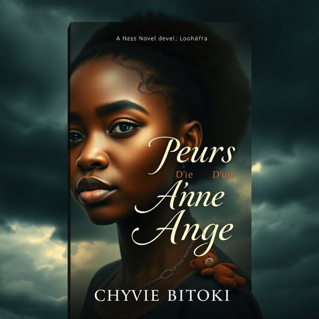 The book cover for a novel titled 'Les Pleurs D'un Ange' by Chyvie BITOKI, depicting a poignant and dramatic scene