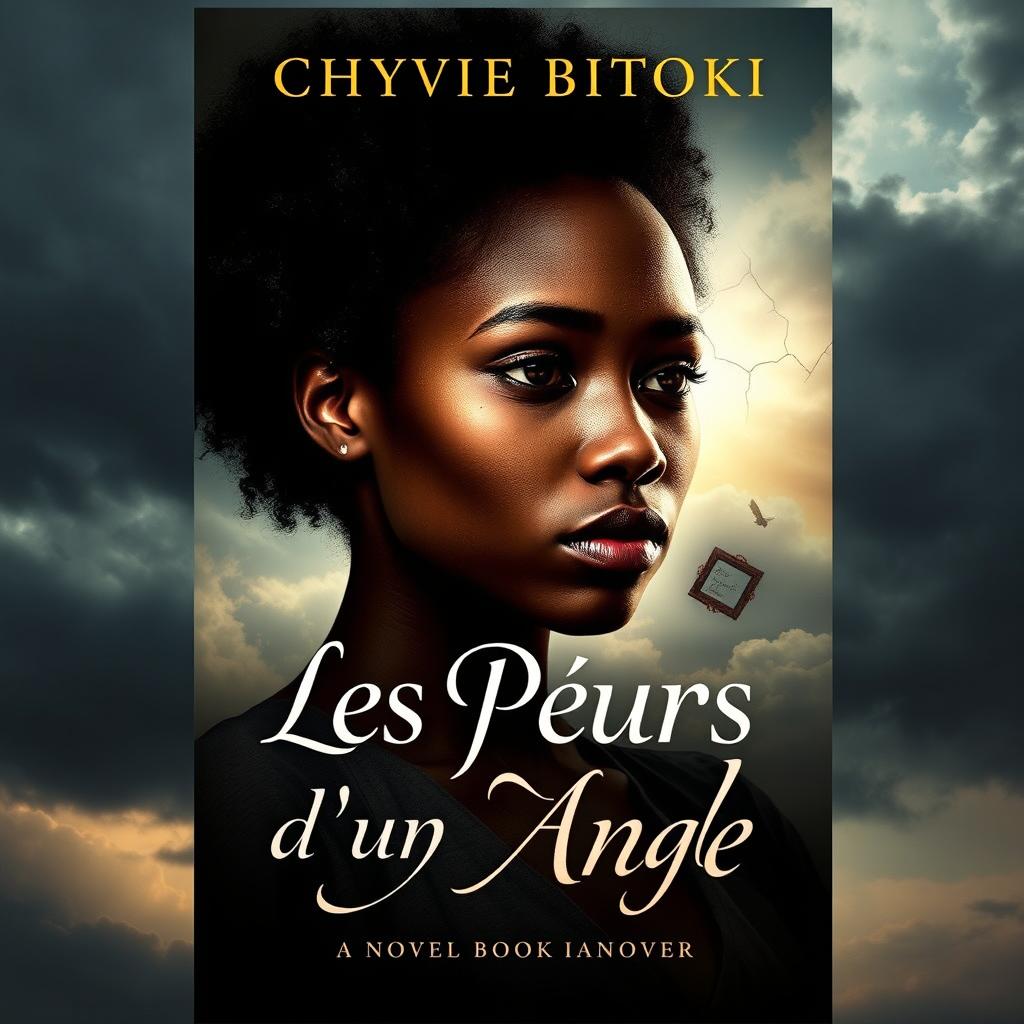 The book cover for a novel titled 'Les Pleurs D'un Ange' by Chyvie BITOKI, depicting a poignant and dramatic scene