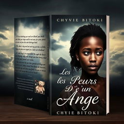 The book cover for a novel titled 'Les Pleurs D'un Ange' by Chyvie BITOKI, depicting a poignant and dramatic scene