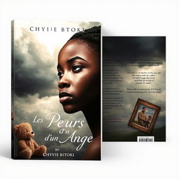 The book cover for a novel titled 'Les Pleurs D'un Ange' by Chyvie BITOKI, depicting a poignant and dramatic scene