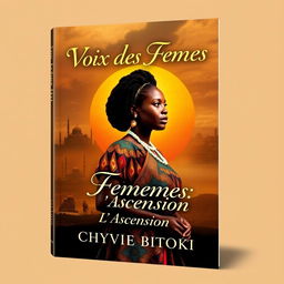 A stunning book cover design for the historical legal novel "Voix des Femmes: L'Ascension" by Chyvie BITOKI