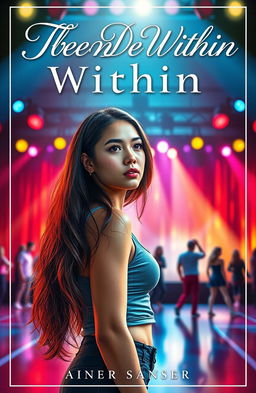 A captivating fiction novel cover for "The Dance Within