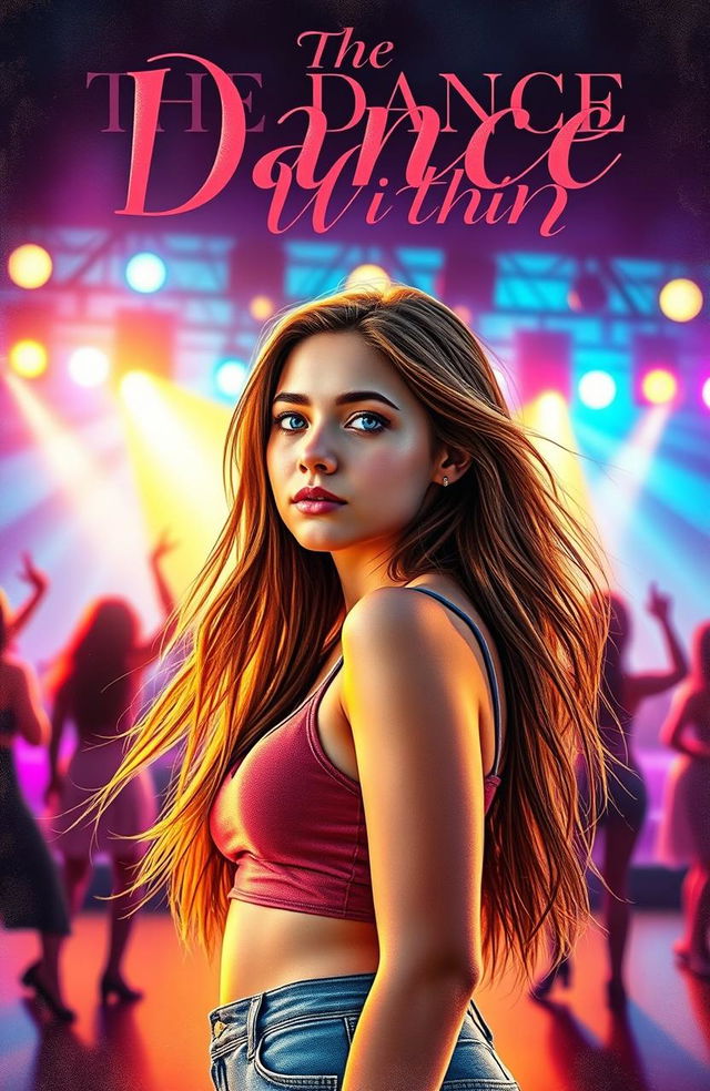 A captivating fiction novel cover for "The Dance Within