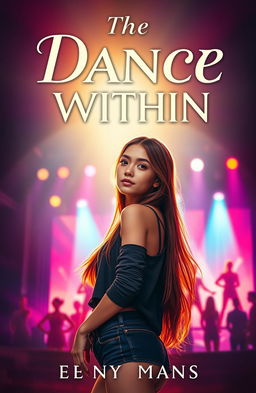 A captivating fiction novel cover for "The Dance Within