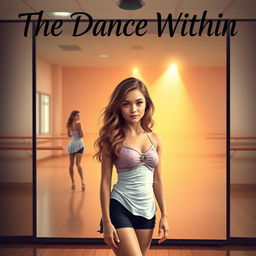 A stunning fiction novel cover for "The Dance Within