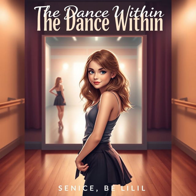 A stunning fiction novel cover for "The Dance Within