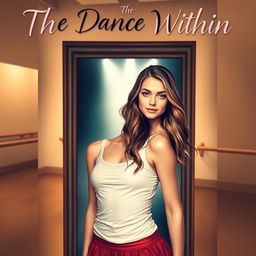 A stunning fiction novel cover for "The Dance Within