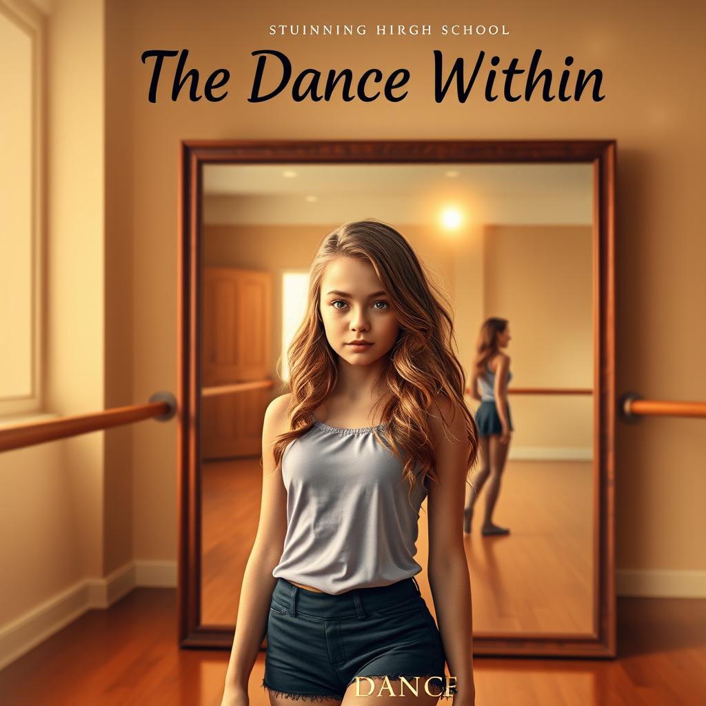 A stunning fiction novel cover for "The Dance Within