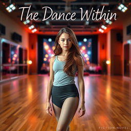 A striking fiction novel cover for "The Dance Within