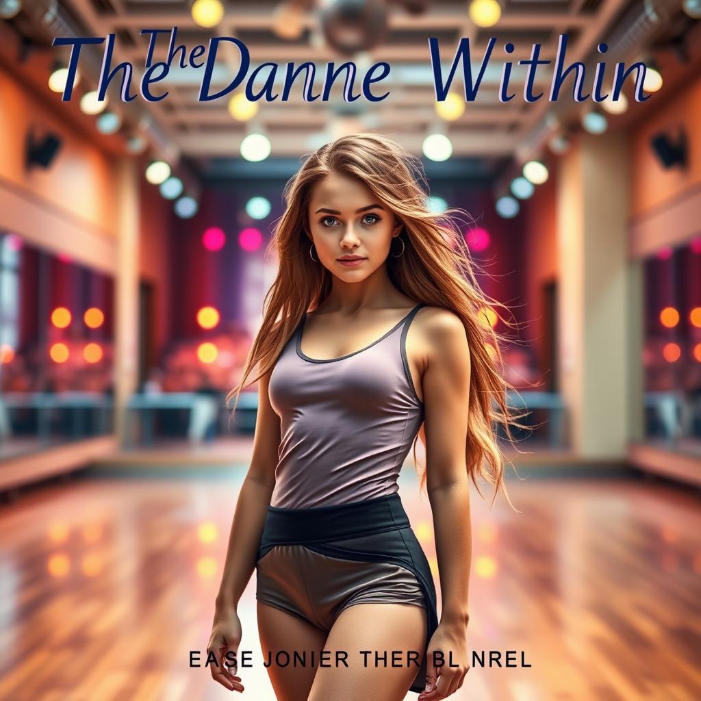 A striking fiction novel cover for "The Dance Within