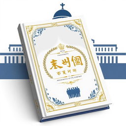 An elegant and artistic representation of the book titled 'अफ़साना', which encapsulates the essence of the annual tenure of Presidentship