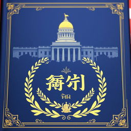 An elegant and artistic representation of the book titled 'अफ़साना', which encapsulates the essence of the annual tenure of Presidentship