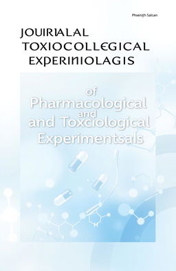 A modern academic journal cover design featuring the title 'Journal of Pharmacological and Toxicological Experimentalsis' in bold letters at the top