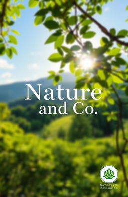 A corporate cover page titled 'Nature and Co' featuring a serene and professional design