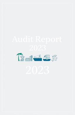 A professional and visually appealing cover page for an audit report