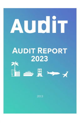 A professional and visually appealing cover page for an audit report
