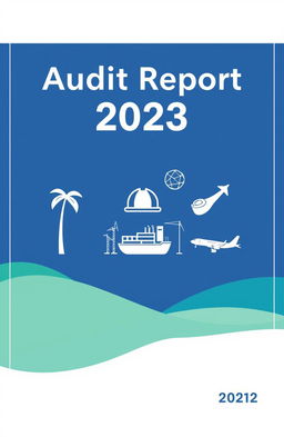A professional and visually appealing cover page for an audit report