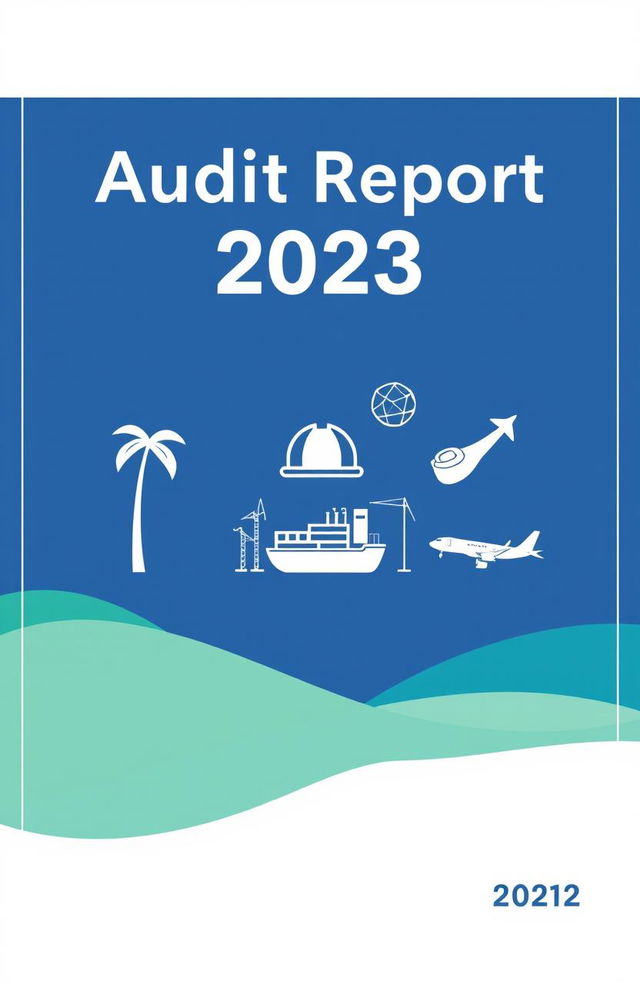 A professional and visually appealing cover page for an audit report