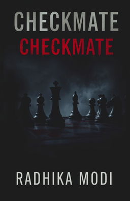A chilling book cover featuring the title "CHECKMATE" in bold, ominous letters at the top