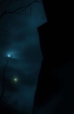A mysterious scene portraying a silent observer in the shadows, named Hina Sheikh