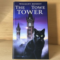 A captivating book cover featuring three mysterious towers, each distinctly designed with intricate architectural details and shrouded in a light mist