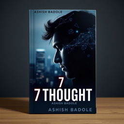 A book cover for '7 Thoughts' by Ashish Badole, designed to convey a psychological thriller